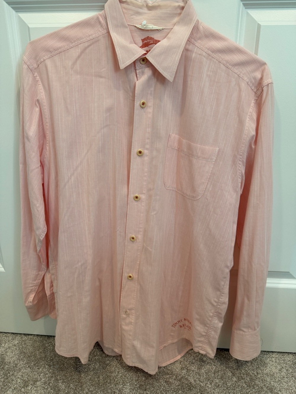 Tommy Bahama Lightweight Pink Button-Down Shirt